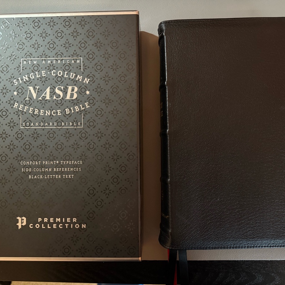 Premier Collection NASB Reference Bible Goat Skin
